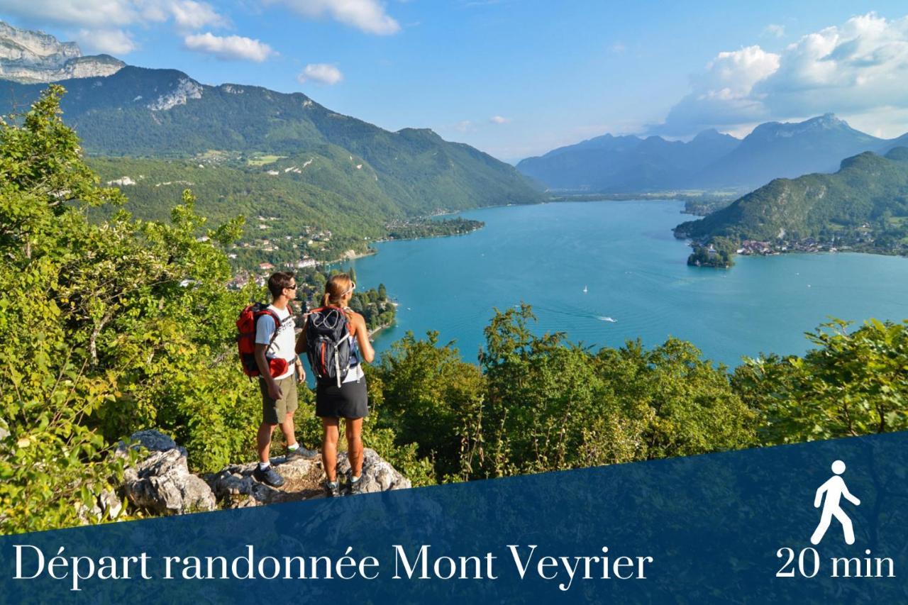 Homey Montaigne - New - A 1 Min A Pied Du Lac D'Annecy - 2 Balcons Prives - Appartement Avec 2 Chambres - Stationnement Gratuit Toute L'Annee Sauf En Ete - Juin A Aout Exterior photo