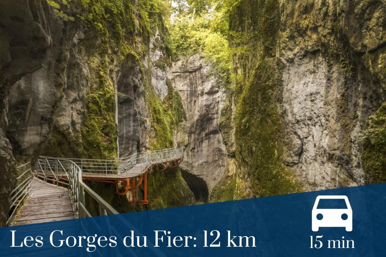 Homey Montaigne - New - A 1 Min A Pied Du Lac D'Annecy - 2 Balcons Prives - Appartement Avec 2 Chambres - Stationnement Gratuit Toute L'Annee Sauf En Ete - Juin A Aout Exterior photo