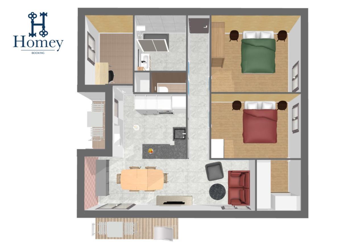 Homey Montaigne - New - A 1 Min A Pied Du Lac D'Annecy - 2 Balcons Prives - Appartement Avec 2 Chambres - Stationnement Gratuit Toute L'Annee Sauf En Ete - Juin A Aout Exterior photo